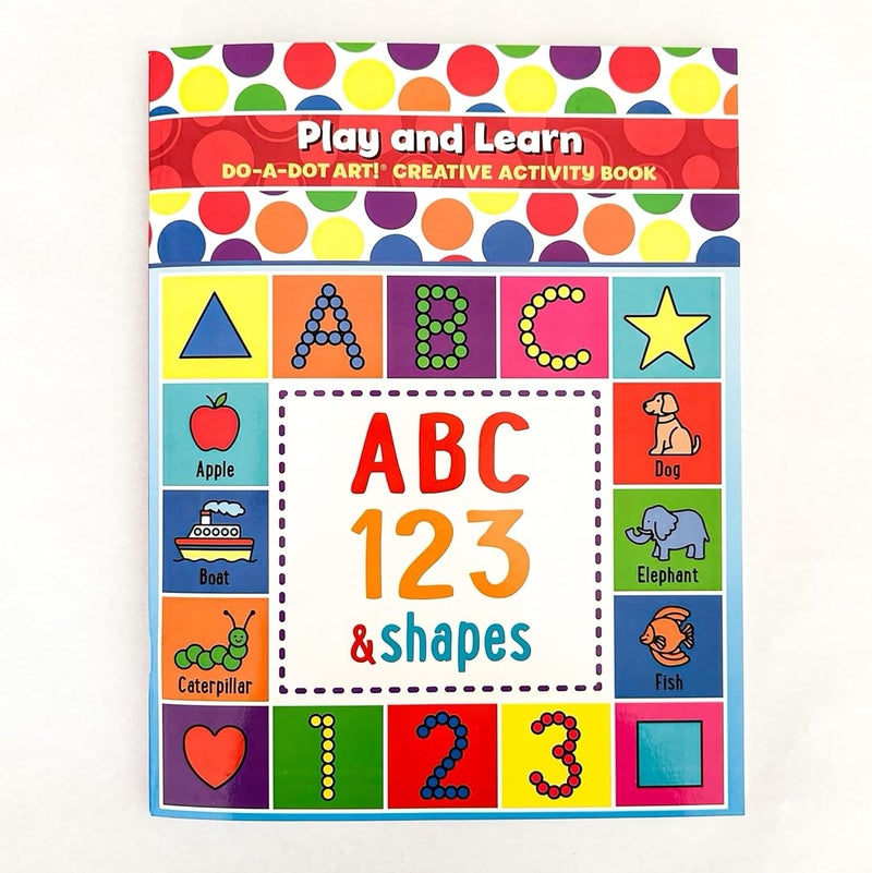 Do.A.Dot Art! Play and Learn Creative Activity Book for Kids - ABC, 123 & Shapes - Image 1